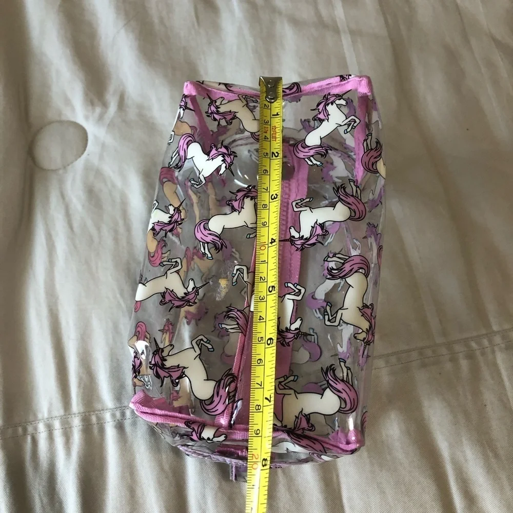Unicorn Print Clear Cosmetic Bag